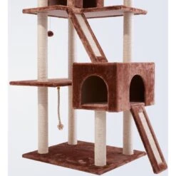 Frisco 72-in Large Base Faux Fur Cat Tree & Condo -Frisco Sales Store 101809 PT4. AC SS1800 V1584452718