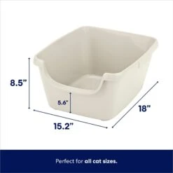 Frisco High Sided Cat Litter Box, Medium -Frisco Sales Store 141369 PT1. AC SS1800 V1675279582