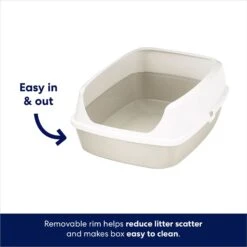 Frisco Open Top Cat Litter Box With Rim, Large -Frisco Sales Store 141378 PT2. AC SS1800 V1675279932