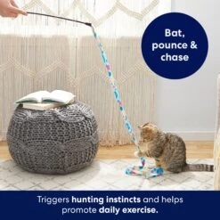 Frisco Fabric Teaser Wand Cat Toy 8 Frisco Fabric Teaser Wand Cat Toy -Frisco Sales Store 161196 PT5. AC SS1800 V1691783969