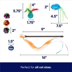 Frisco Plush, Teaser, Ball & Tunnel Variety Pack Cat Toy With Catnip -Frisco Sales Store 169688 PT2. AC SS1800 V1692190912
