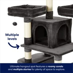 Frisco 68-in Faux Fur Cat Tree & Condo -Frisco Sales Store 180384 PT2. AC SS1800 V1669908585