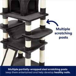 Frisco 68-in Faux Fur Cat Tree & Condo -Frisco Sales Store 180384 PT4. AC SS1800 V1669908645