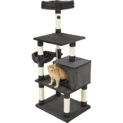Frisco 59-in Faux Fur Cat Tree & Condo -Frisco Sales Store 180387 PT5. AC SS1800 V1584453425