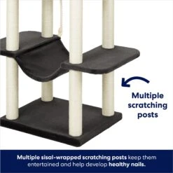 Frisco 73-in Cat Tree With Hammock, Condo, Lounge Basket, Top Perch & Bed 12 Frisco 73-in Cat Tree With Hammock, Condo, Lounge Basket, Top Perch & Bed -Frisco Sales Store 214384 PT4. AC SS1800 V1667228721