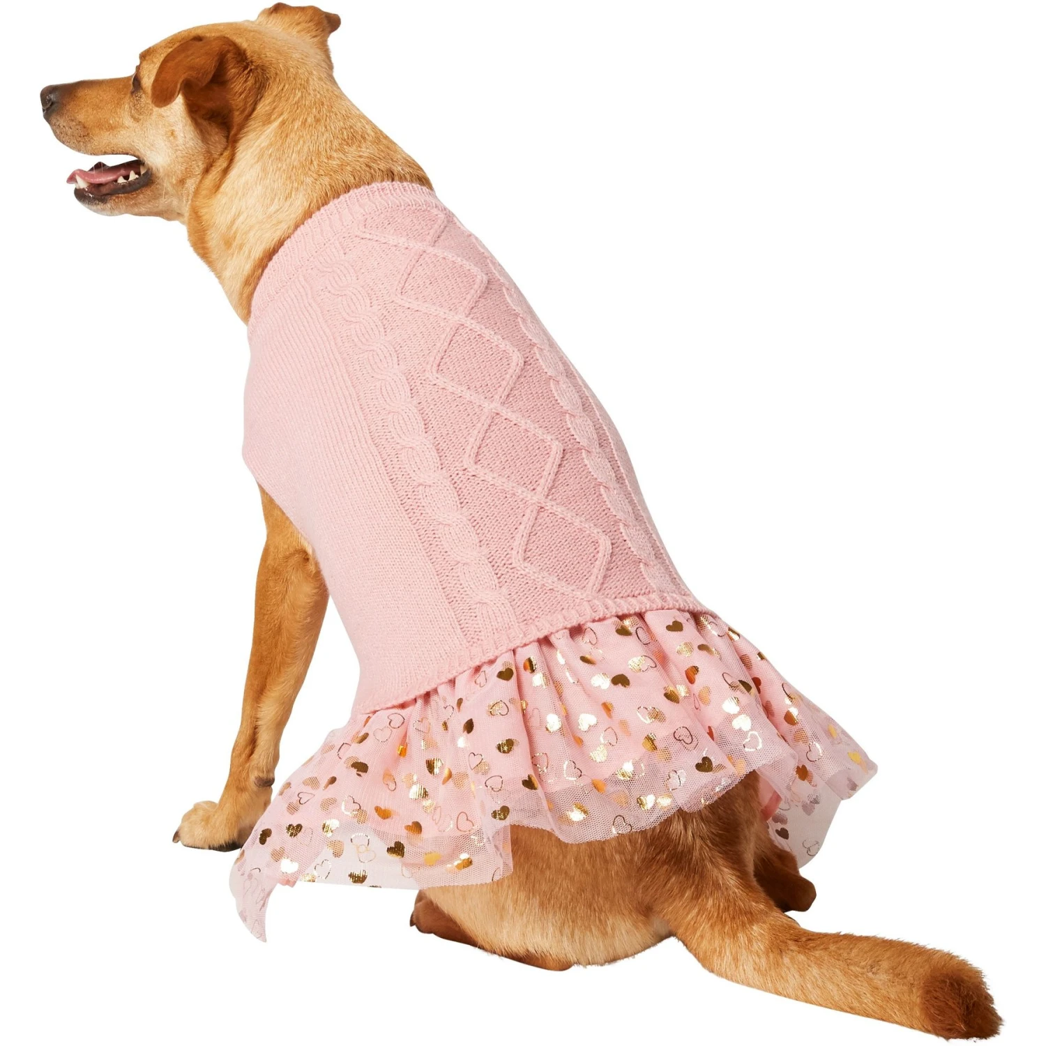 Frisco Cable Knit Dog & Cat Sweater Dress 3 Frisco Cable Knit Dog & Cat Sweater Dress