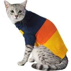 Frisco Colorblock Dog & Cat Turtleneck Sweater With Sleeves -Frisco Sales Store 223819 PT2. AC SS1800 V1599481036