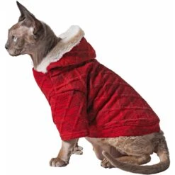 Frisco Textured Knit Dog & Cat Hoodie -Frisco Sales Store 224233 PT3. AC SS1800 V1637667403