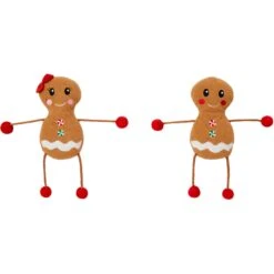 Frisco Holiday Gingerbread Pals Plush Kicker Cat Toy With Catnip, 2 Count -Frisco Sales Store 233303 PT3. AC SS1800 V1600708061