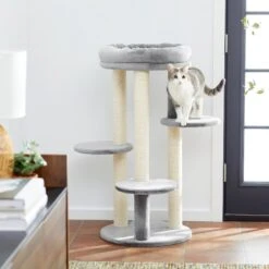 Frisco 41-in Faux Fur Cat Tree