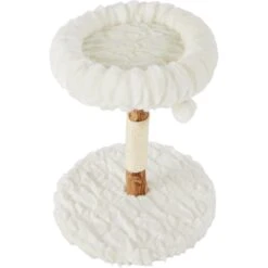 Frisco Natural Wood Modern Cat Tree With Toy, Ivory, Small -Frisco Sales Store 236559 PT3. AC SS1800 V1615987410