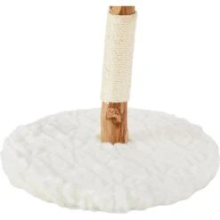 Frisco Natural Wood Modern Cat Tree With Toy, Ivory, Small -Frisco Sales Store 236559 PT5. AC SS1800 V1615988836