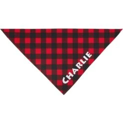 Frisco Buffalo Plaid Printed Personalized Dog & Cat Bandana -Frisco Sales Store 238325 PT3. AC SS1800 V1618507339