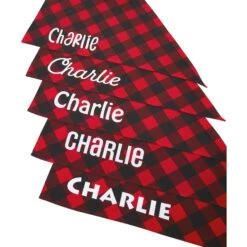 Frisco Buffalo Plaid Printed Personalized Dog & Cat Bandana -Frisco Sales Store 238325 PT4. AC SS1800 V1618508828