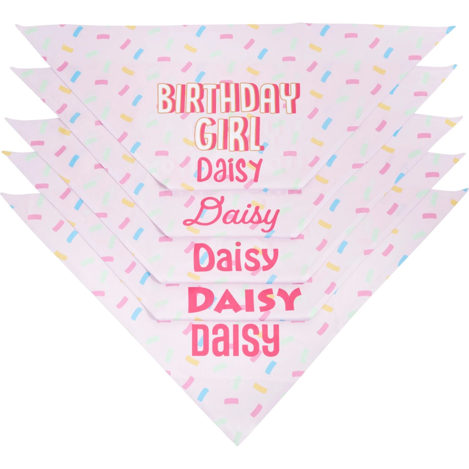 Frisco Birthday Girl Personalized Dog & Cat Bandana 7 Frisco Birthday Girl Personalized Dog & Cat Bandana - Image 5
