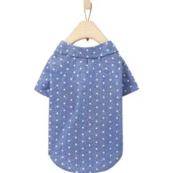 Frisco Polka Dot Chambray Dog & Cat Button Up Shirt 14 Frisco Polka Dot Chambray Dog & Cat Button Up Shirt -Frisco Sales Store 249162 PT4. AC SS1800 V1624607854