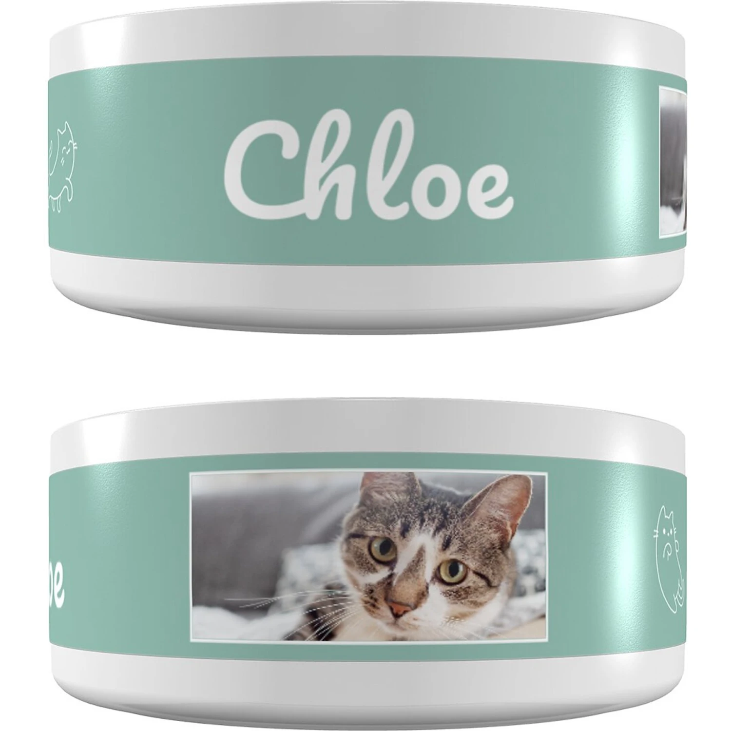 Frisco Playful Kitty Ceramic Personalized Cat Bowl, 1-cup, 8oz 3 Frisco Playful Kitty Ceramic Personalized Cat Bowl, 1-cup, 8oz