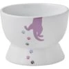 Frisco Cat Print Non-skid Elevated Ceramic Cat Bowl, Short -Frisco Sales Store 256096 MAIN. AC SS1800 V1615299769