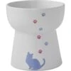 Frisco Cat Print Non-Skid Elevated Ceramic Cat Bowl, Tall -Frisco Sales Store 256099 MAIN. AC SS1800 V1615299725
