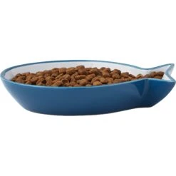 Frisco Fish Shaped Non-skid Ceramic Cat Dish -Frisco Sales Store 256109 PT4. AC SS1800 V1617196291