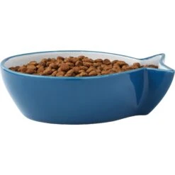 Frisco Fish Shaped Non-skid Ceramic Cat Bowl -Frisco Sales Store 256111 PT3. AC SS1800 V1616522602