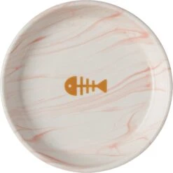 Frisco Marble Design Non-skid Ceramic Cat Dish -Frisco Sales Store 256127 PT4. AC SS1800 V1615320389