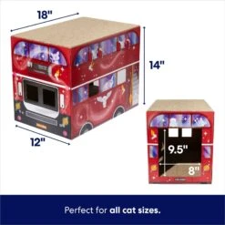Frisco Magic Bus Cardboard Cat House, 2-Story 8 Frisco Magic Bus Cardboard Cat House, 2-Story -Frisco Sales Store 266701 PT1. AC SS1800 V1692019978