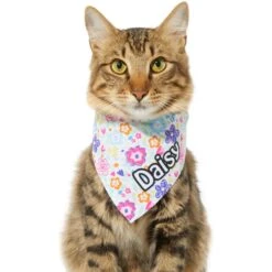 Frisco Bright Floral Personalized Dog & Cat Bandana -Frisco Sales Store 267535 PT8. AC SS1800 V1623164312