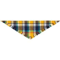 Frisco Blue/Yellow Plaid Dog & Cat Flannel Bandana -Frisco Sales Store 267901 PT4. AC SS1800 V1637689929