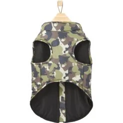 Frisco Mediumweight Camo Print Insulated Dog & Cat Zippered Coat, Green -Frisco Sales Store 268295 PT5. AC SS1800 V1628827619