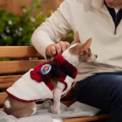 Frisco Mediumweight Red Plaid Insulated Dog & Cat Sherpa Coat -Frisco Sales Store 268320 PT8. AC SS1800 V1629836573