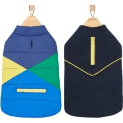 Frisco Mediumweight Colorblock 2-in-1 Dog & Cat Fleece Coat -Frisco Sales Store 268350 PT4. AC SS1800 V1628780451
