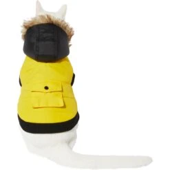 Frisco Heavyweight Anchorage Insulated Dog & Cat Parka, Yellow/Black -Frisco Sales Store 268397 PT2. AC SS1800 V1628792856