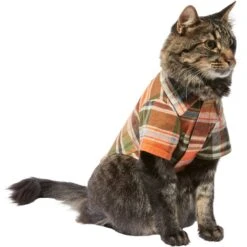 Frisco Orange & Olive Plaid Dog & Cat Flannel Shirt 14 Frisco Orange & Olive Plaid Dog & Cat Flannel Shirt -Frisco Sales Store 268612 PT3. AC SS1800 V1637659314