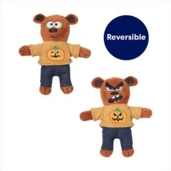 Frisco Halloween Good Bear, Bad Bear Reversible Plush Cat Toy With Catnip -Frisco Sales Store 270299 PT2. AC SS1800 V1689878868