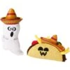 Frisco Halloween Fiesta Ghost & Taco Plush Cat Toy With Catnip, 2 Count -Frisco Sales Store 270319 MAIN. AC SS1800 V1621949321
