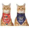 Frisco Santa's Favorite & Cheers To The New Year Dog & Cat Reversible Bandana -Frisco Sales Store 276285 MAIN. AC SS1800 V1637716060