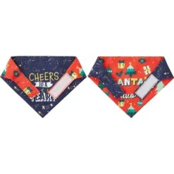 Frisco Santa's Favorite & Cheers To The New Year Dog & Cat Reversible Bandana -Frisco Sales Store 276285 PT5. AC SS1800 V1637709159