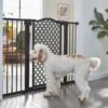 Frisco Metal Pattern Extra Wide Auto-close Dog Gate -Frisco Sales Store 280285 MAIN. AC SS1800 V1627400777