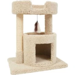 Frisco 27-in Real Carpet Cat Tree With Condo And Oval Perch -Frisco Sales Store 282747 PT4. AC SS1800 V1621948719