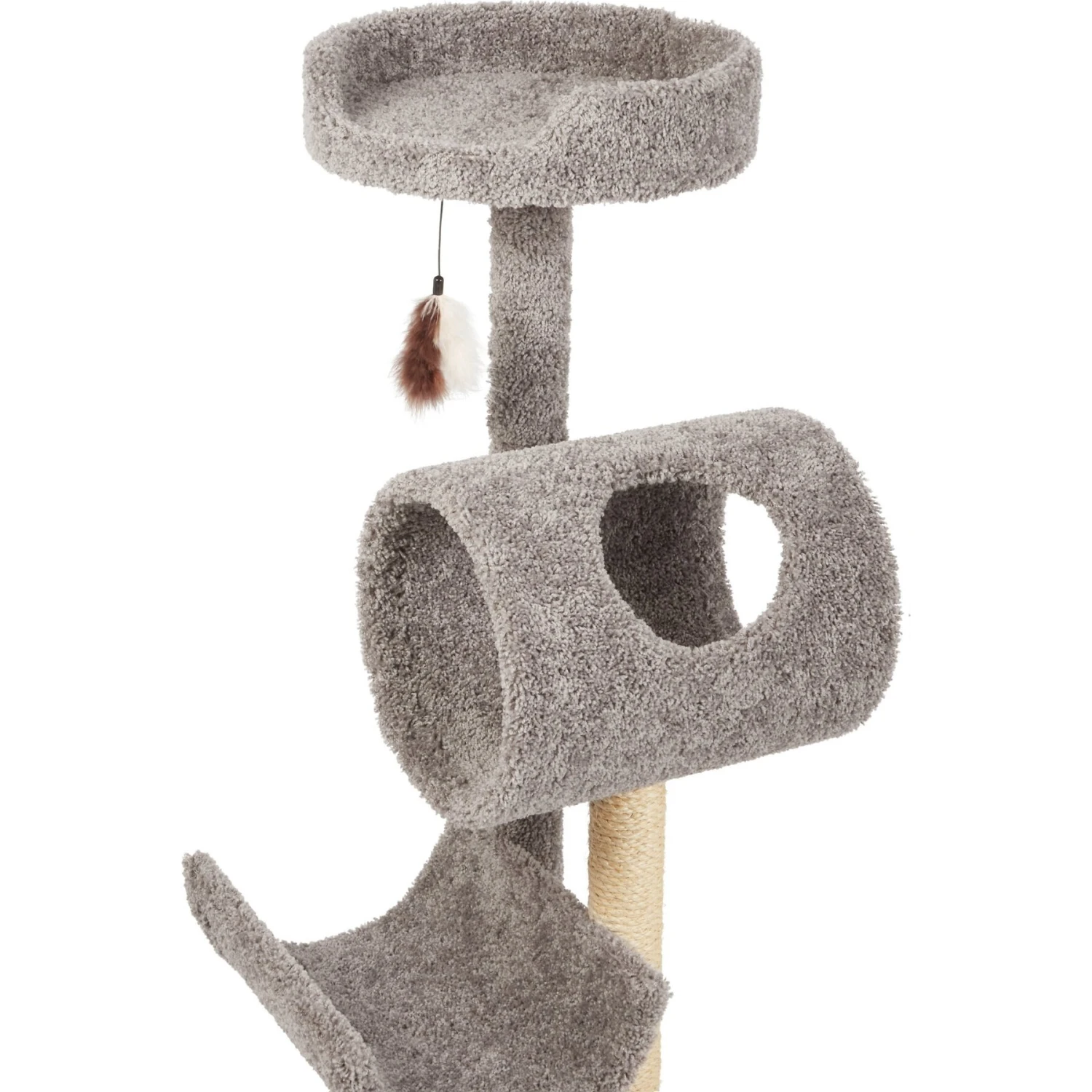 Frisco Real Carpet Cat Tree With Tunnel 5 Frisco Real Carpet Cat Tree With Tunnel - Image 3