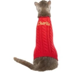 Frisco Personalized Dog & Cat Cable Knitted Sweater -Frisco Sales Store 285168 PT3. AC SS1800 V1628777262