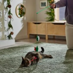 Frisco Winter Flowers Teaser Cat Toy With Catnip -Frisco Sales Store 287275 PT3. AC SS1800 V1661874373