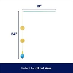 Frisco Holiday Hanukkah Teaser Cat Toy With Catnip, 2 Count -Frisco Sales Store 287277 PT1. AC SS1800 V1637704704