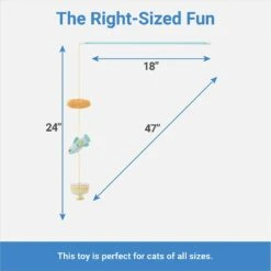 Frisco Holiday Hanukkah Teaser Cat Toy With Catnip, 2 Count -Frisco Sales Store 287277 PT2. AC SS1800 V1637704366