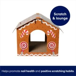 Frisco Holiday Gingerbread House Cardboard Cat House Cat Toy 10 Frisco Holiday Gingerbread House Cardboard Cat House Cat Toy -Frisco Sales Store 287289 PT2. AC SS1800 V1695044346