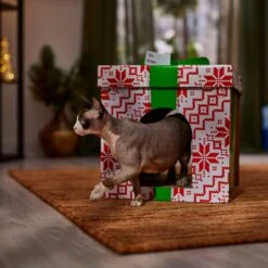 Frisco Holiday Gift Box Cardboard Cat House -Frisco Sales Store 287291 PT4. AC SS1800 V1695045716