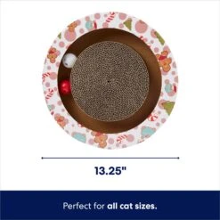 Frisco Holiday Scratch & Roll Cardboard Scratcher Cat Toy With Catnip -Frisco Sales Store 287295 PT1. AC SS1800 V1694809485