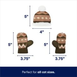 Frisco Mittens & Hat Plush Cat Toy With Catnip, 3 Count -Frisco Sales Store 287361 PT1. AC SS1800 V1694812401