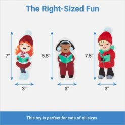 Frisco Holiday Carolers Plush Cat Toy With Catnip, 3 Count -Frisco Sales Store 287371 PT1. AC SS1800 V1637704614
